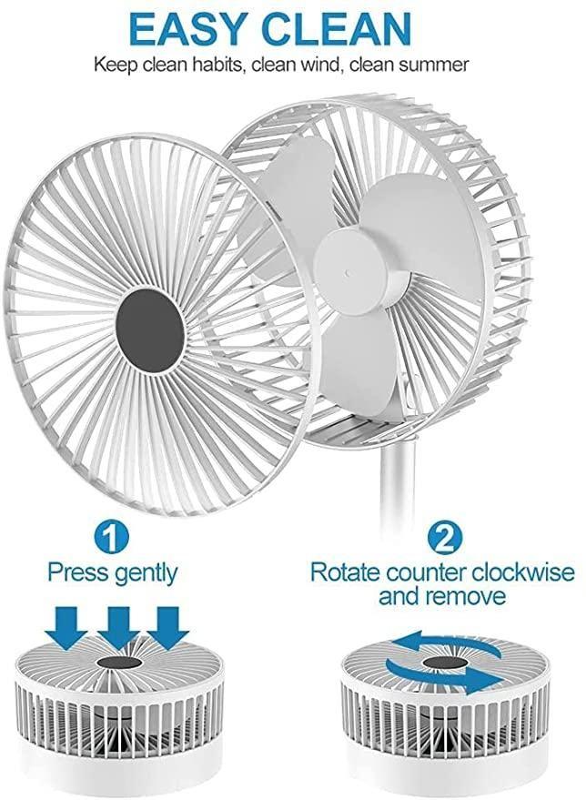 Mini Powerful Rechargable Table Fan